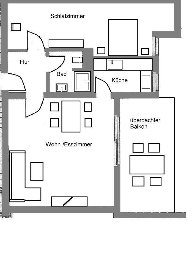 Ferienwohnung Frieda Mit Ueberdachtem Balkon Winterberg Luaran gambar